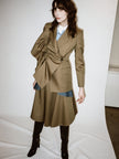 BESFXXK Asymmetric Detail Blazer