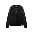 Theblurry Black and White Knitted Sweater With B-Logo ( Unisex )