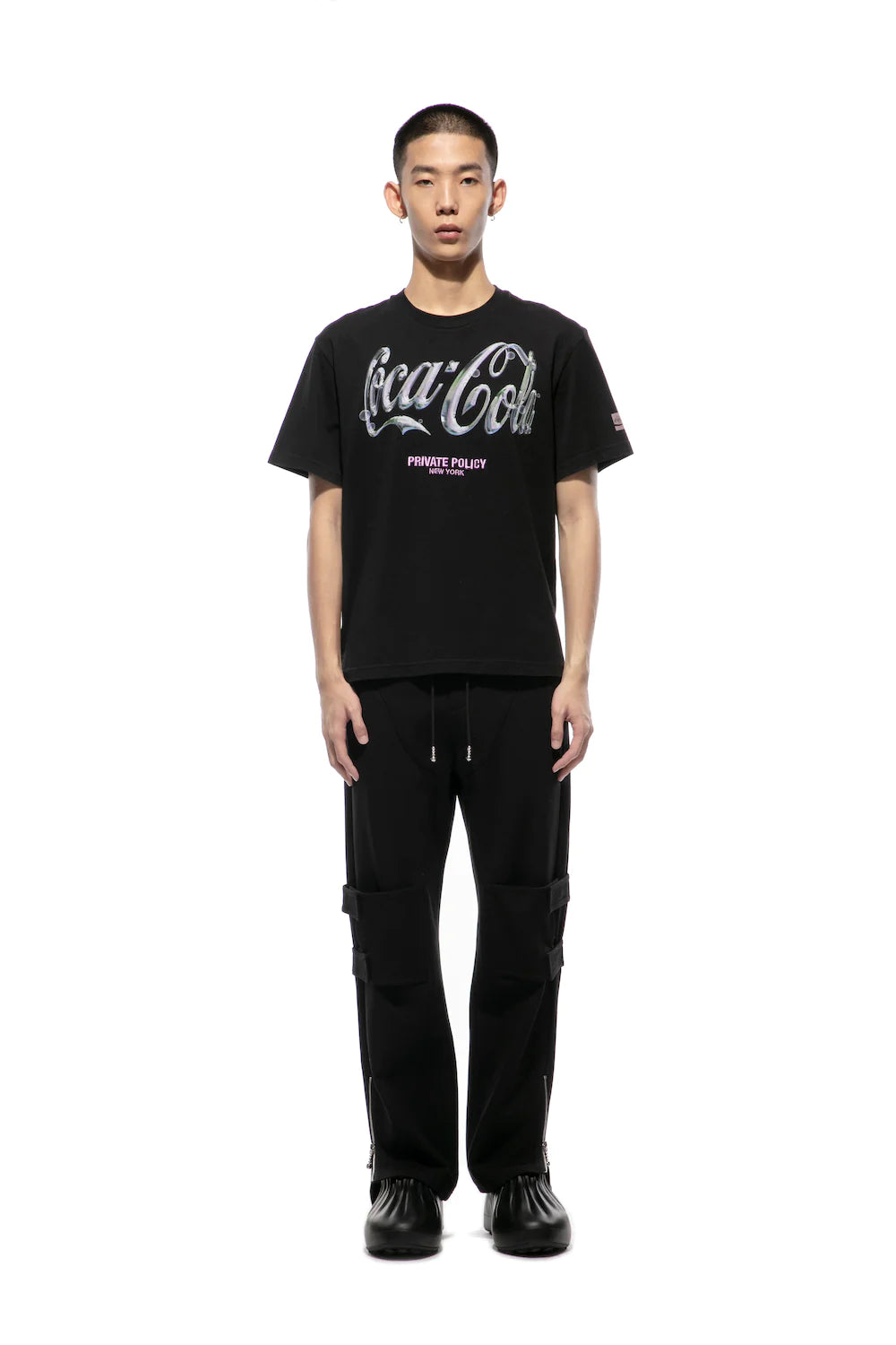 PRIVATE POLICY COCA COLA CHROME LOGO T-SHIRT
