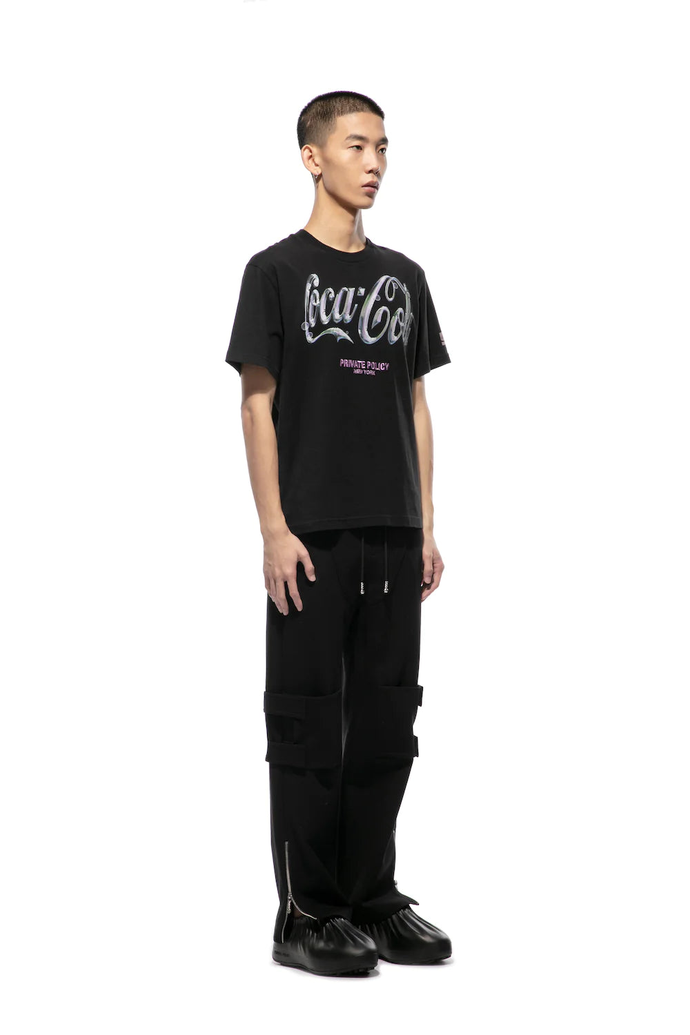 PRIVATE POLICY COCA COLA CHROME LOGO T-SHIRT