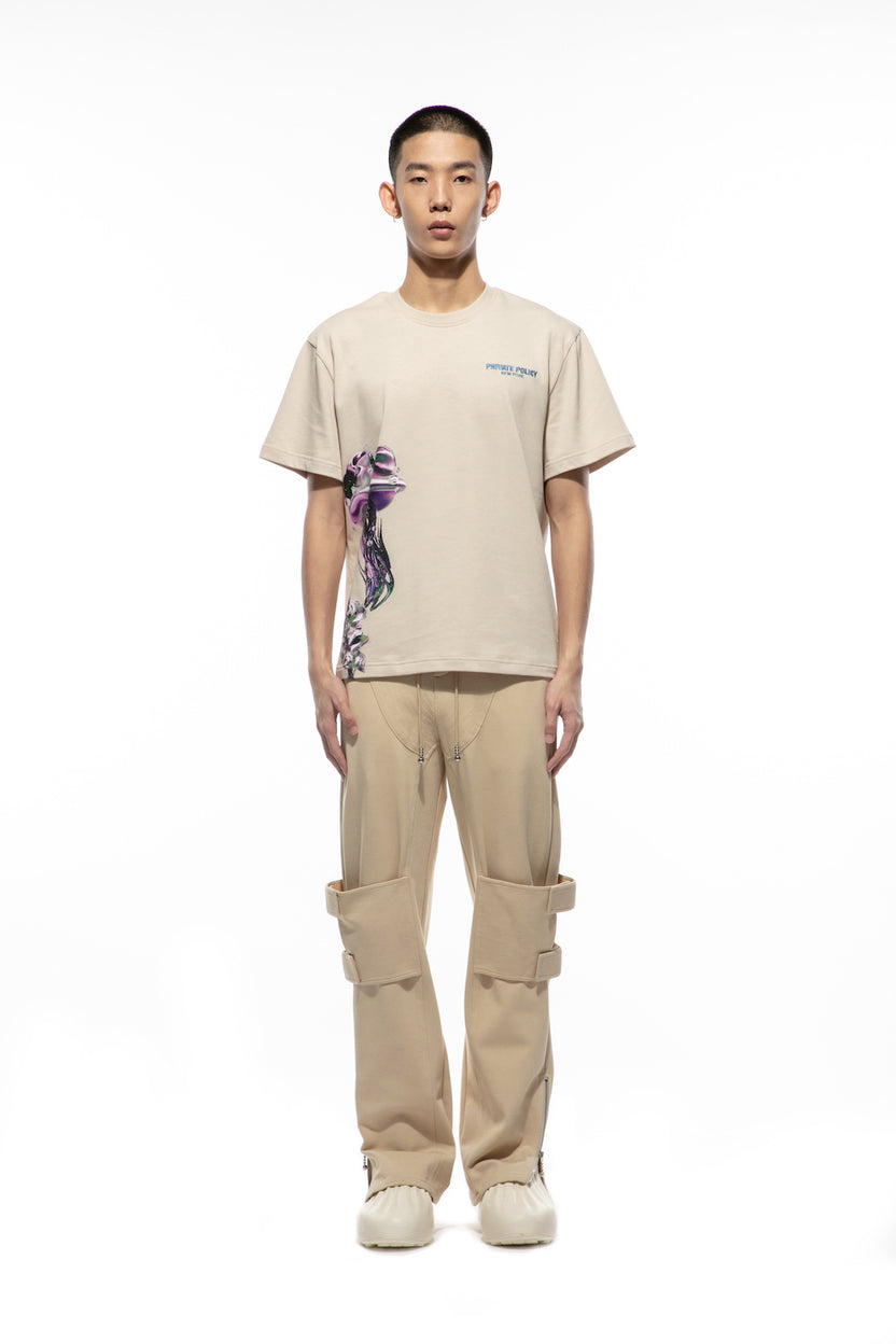 Private Policy METAL FUNGI PRINTING SHORT SLEEVES T-SHIRT