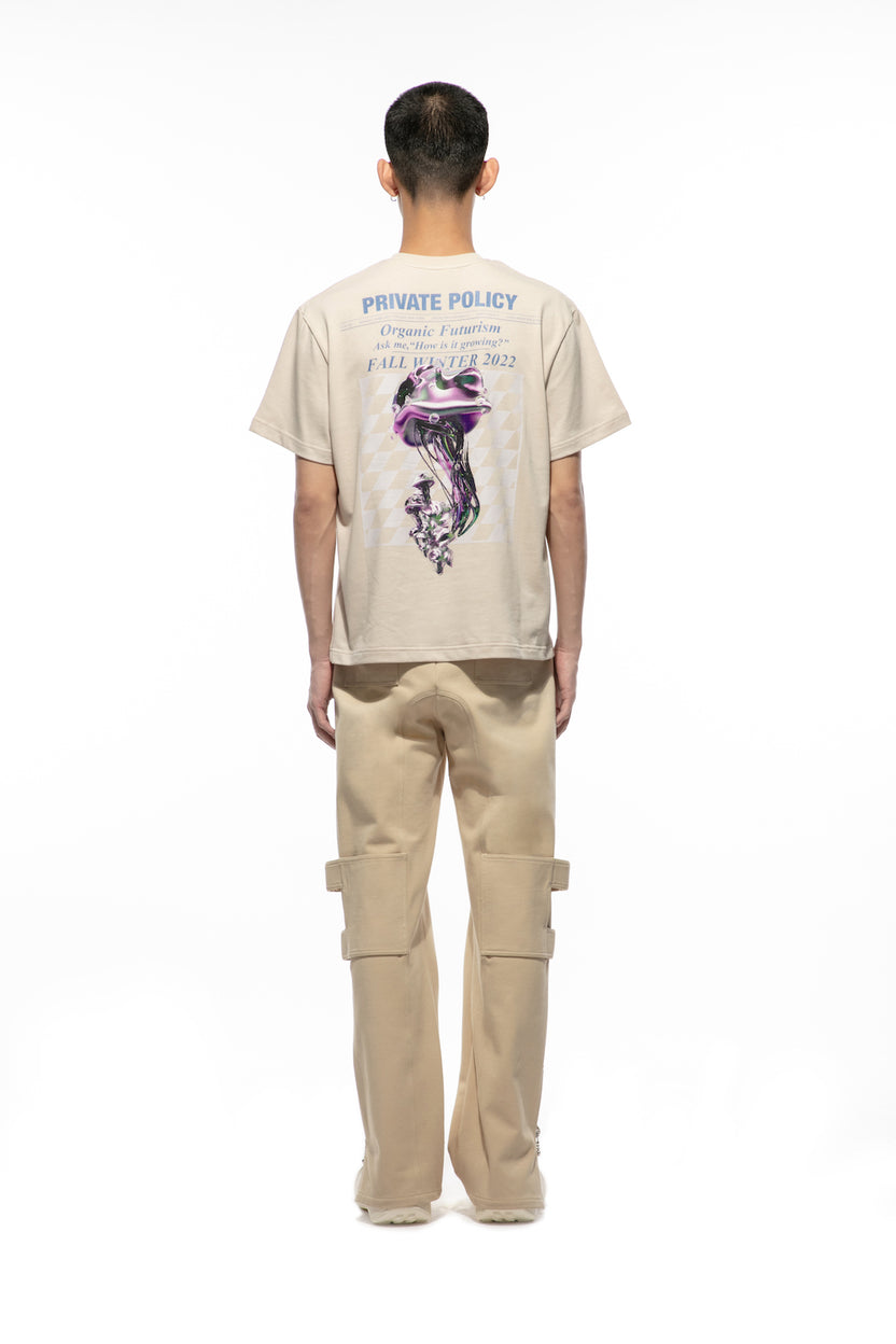 Private Policy METAL FUNGI PRINTING SHORT SLEEVES T-SHIRT