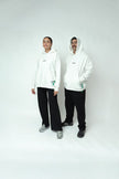 Theblurry Boujee white Hoodie ( Unisex )