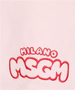 MSGM MAN'S COTTON LIGHT PINK SHORTS