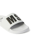 MSGM MEN'S WHITE SLIDE
