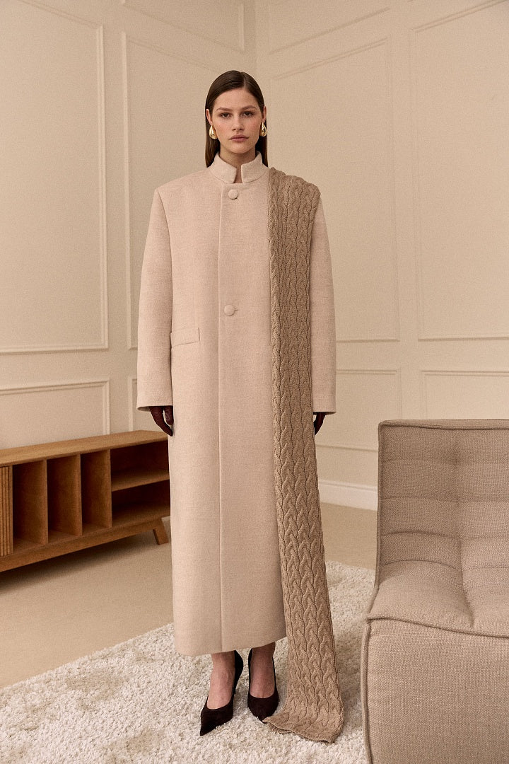 Arapkhanova Oversize coat beige