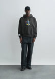 GCDS Kittho Pixel Printed Hoodie Grey