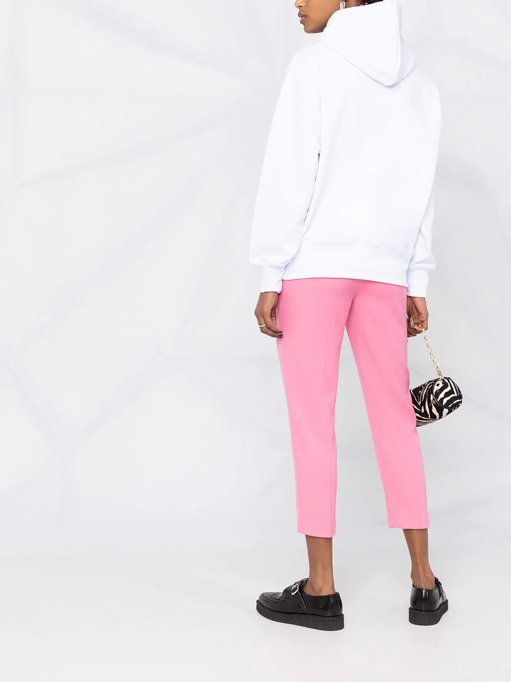 MSGM Logo print drawstring hoodie