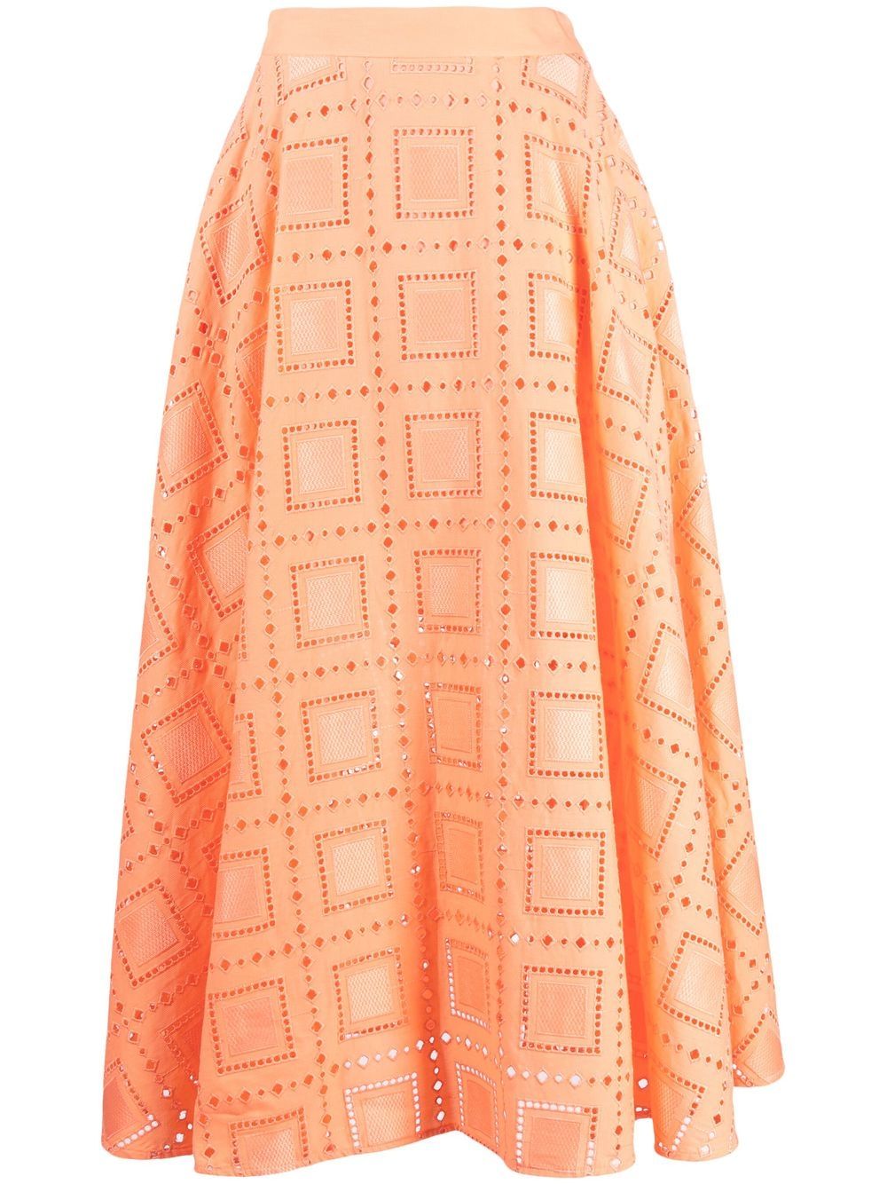 MSGM High-waisted midi skirt