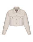 Arapkhanovi Cropped denim overshirt