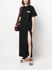 MSGM logo-print T-shirt maxi dress