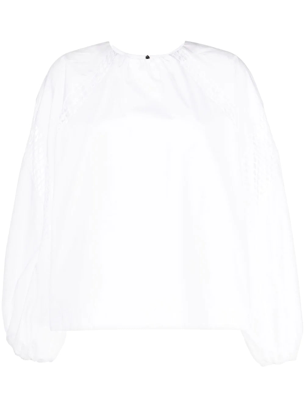 MSGM WHITE COTTON BLOUSE