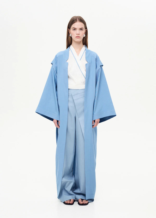 Eternal Kimono with Architectural Back Blue