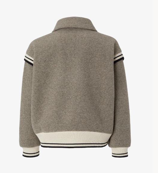 GCDS TAUPE COLLARED GCDS TEAM BOMBER