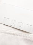 MSGM MID-RISE BOOTCUT WHITE JEANS