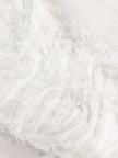 MSGM MID-RISE BOOTCUT WHITE JEANS