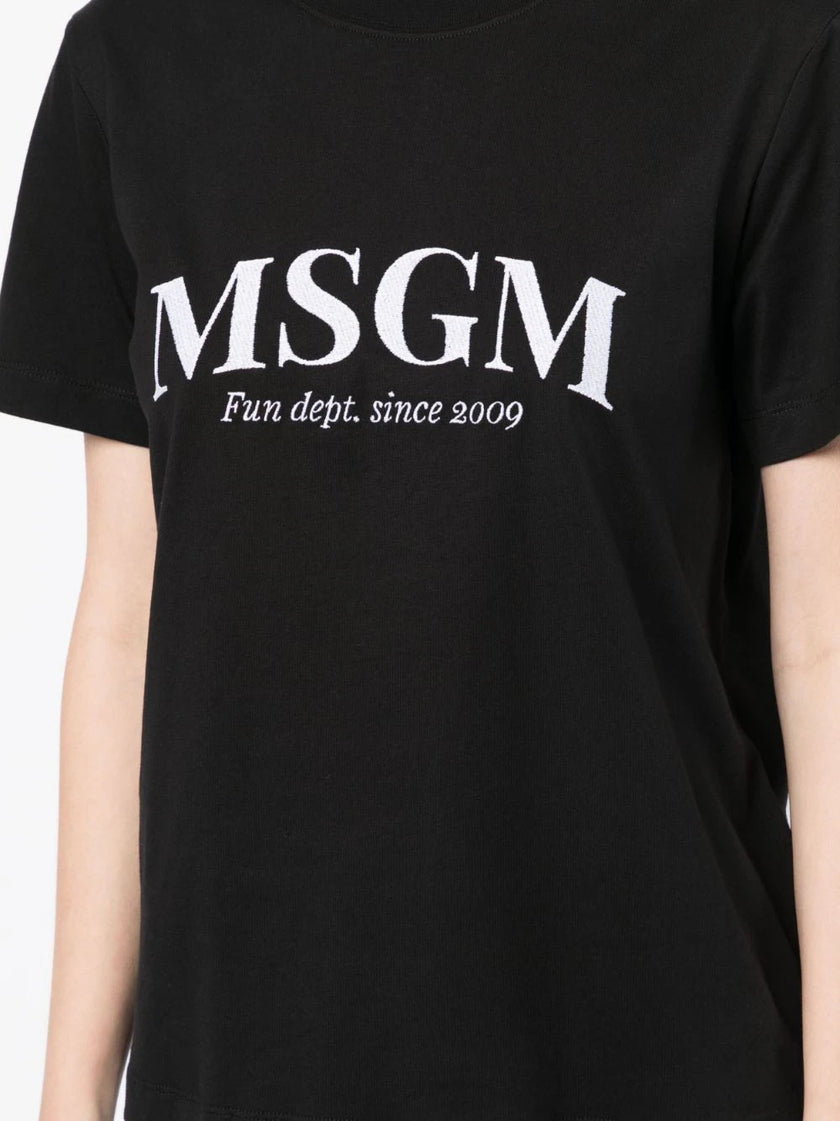 MSGM BLACK T-SHIRT