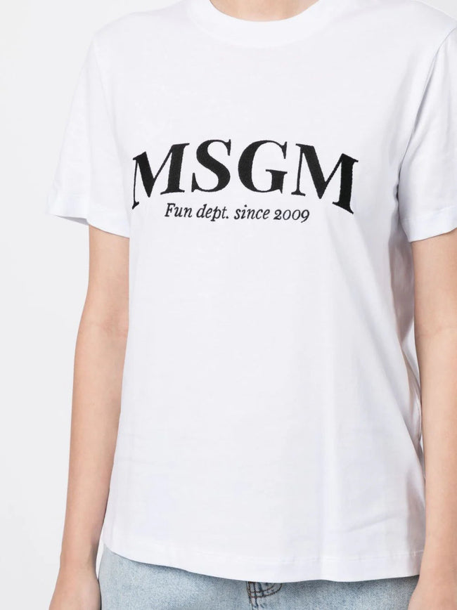 MSGM WHITE T-SHIRT
