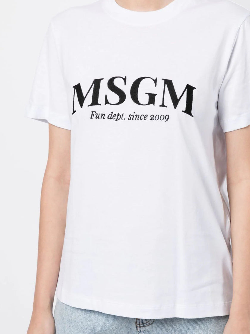 MSGM WHITE T-SHIRT