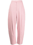 ANOUKI PINK LINEN HIGH WAISTED WIDE LEG PANTS