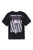 PRIVATE POLICY METAL FUNGI PRINTING SHORT SLEEVES T-SHIRT