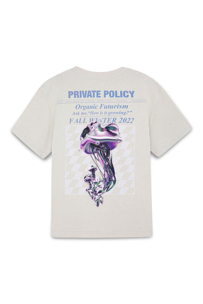 Private Policy METAL FUNGI PRINTING SHORT SLEEVES T-SHIRT