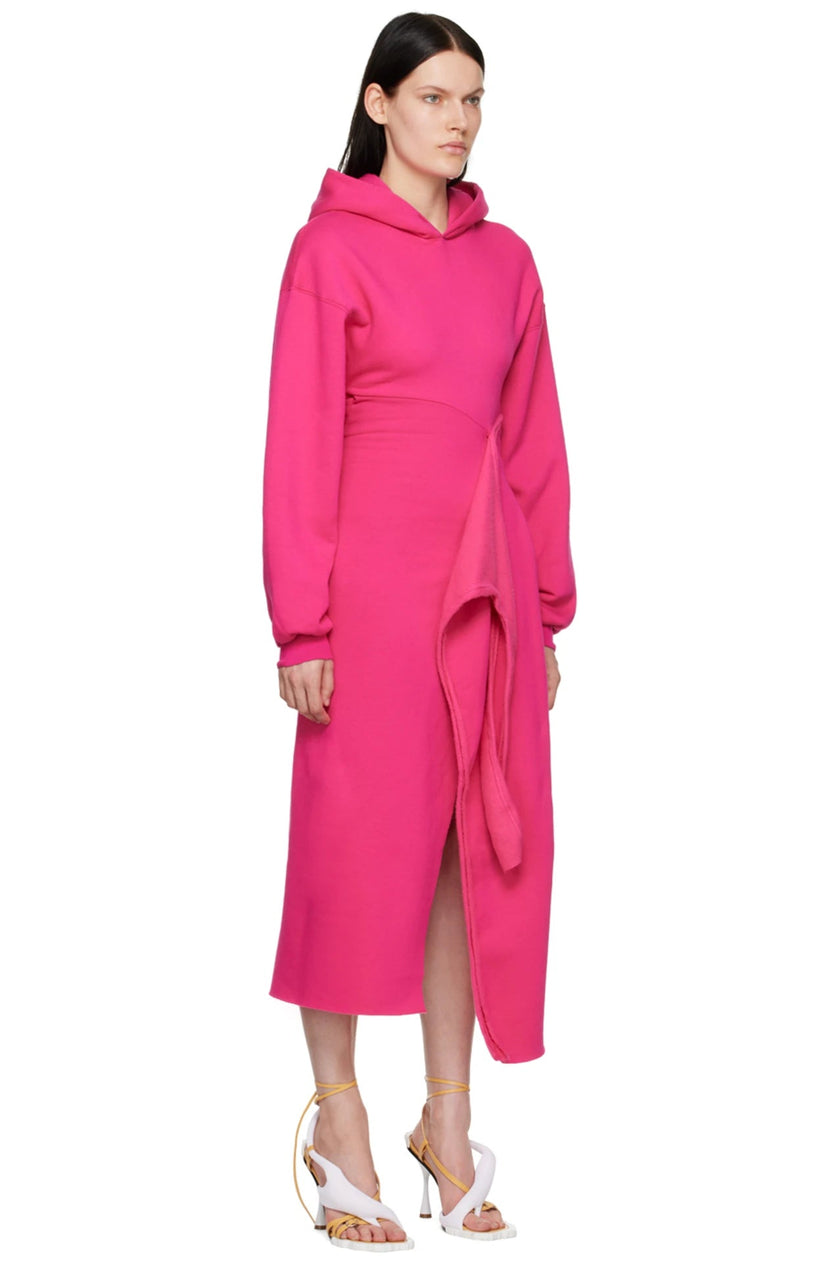 OTTOLINGER HOODED WRAP DRESS BLUSH
