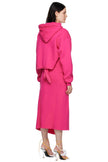 OTTOLINGER HOODED WRAP DRESS BLUSH