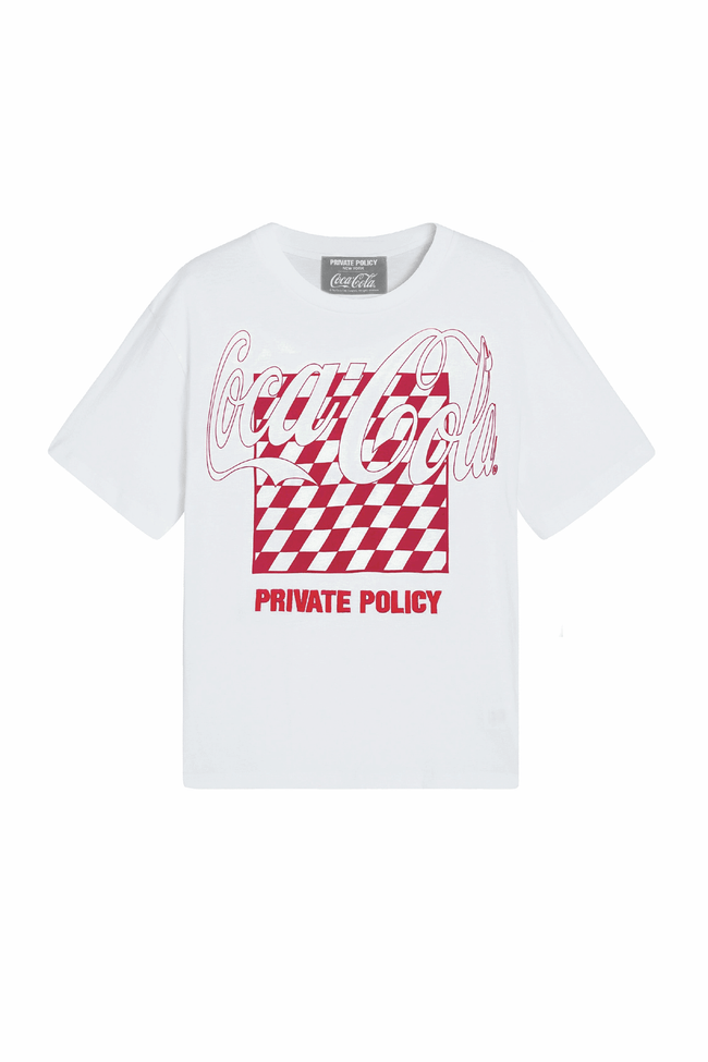 PRIVATE POLICY COCA COLA CLASSIC LOGO T-SHIRT