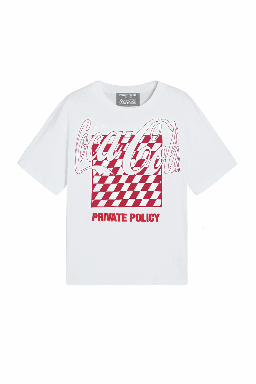 PRIVATE POLICY COCA COLA CLASSIC LOGO T-SHIRT