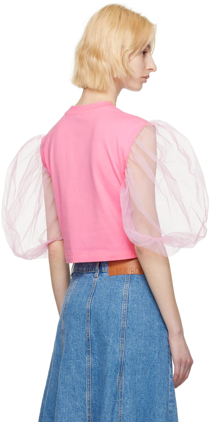 MSGM WOMAN'S PINK T-SHIRT