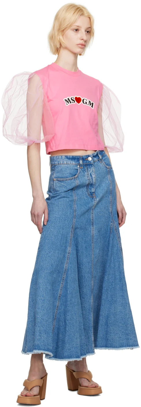 MSGM WOMAN'S PINK T-SHIRT