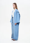 Eternal Kimono with Architectural Back Blue