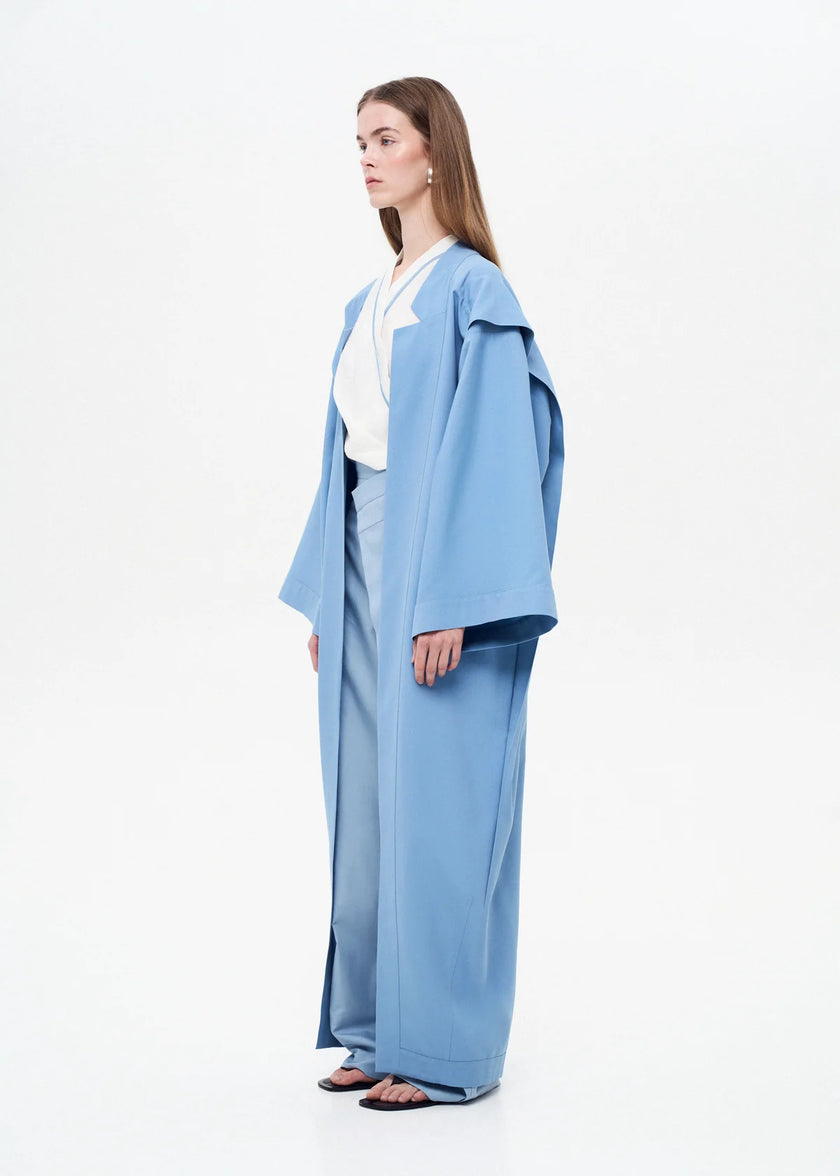 Eternal Kimono with Architectural Back Blue