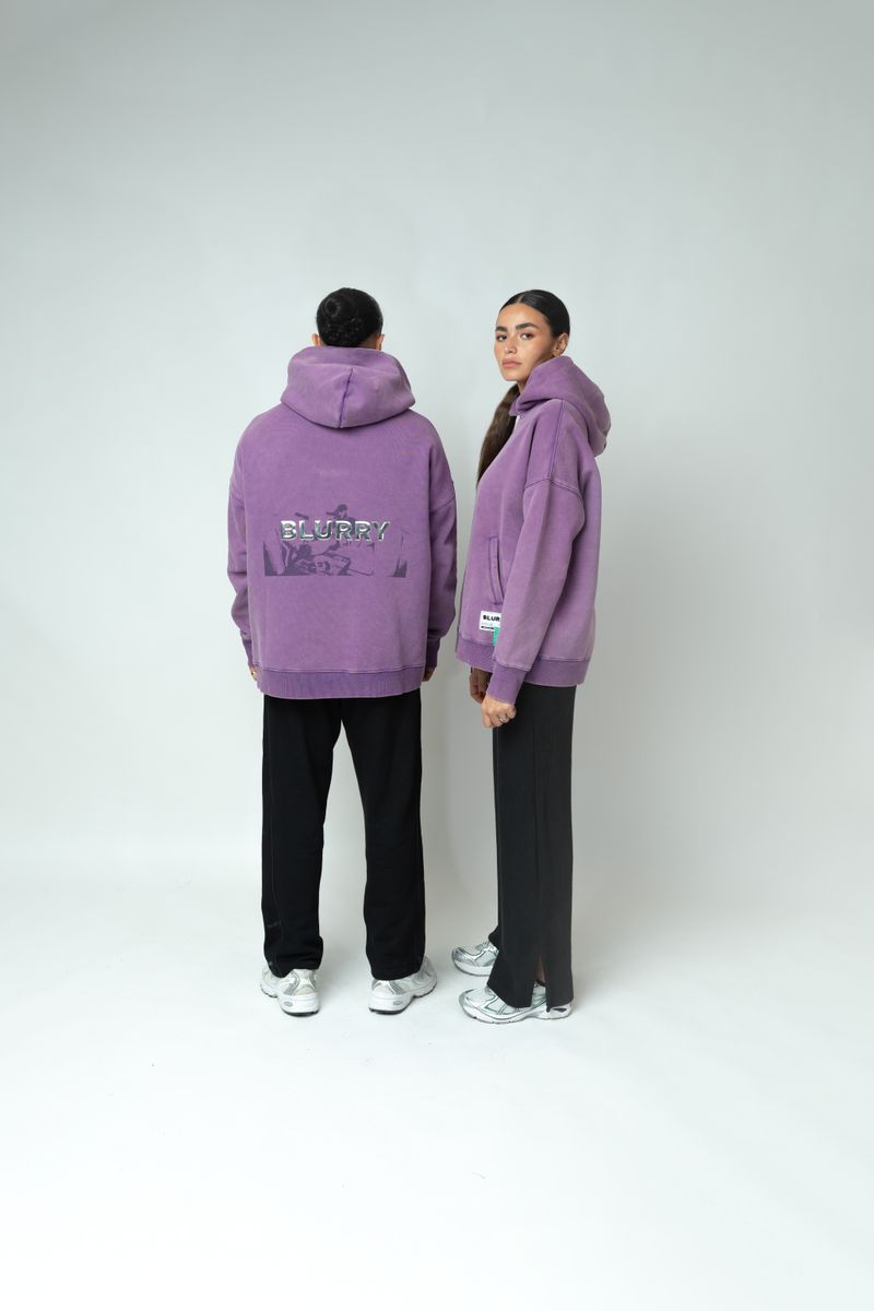 Theblurry Chrome Purple Hoodie ( Unisex )