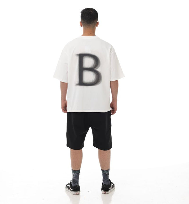 Theblurry White B T-Shirt