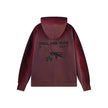 Theblurry Purple Acid-Wash Hoodie With Spray Effect (Unisex)