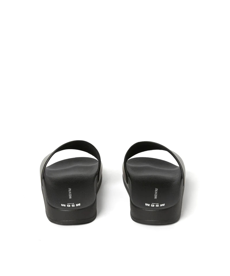 MSGM WOMEN BLACK SLIDE