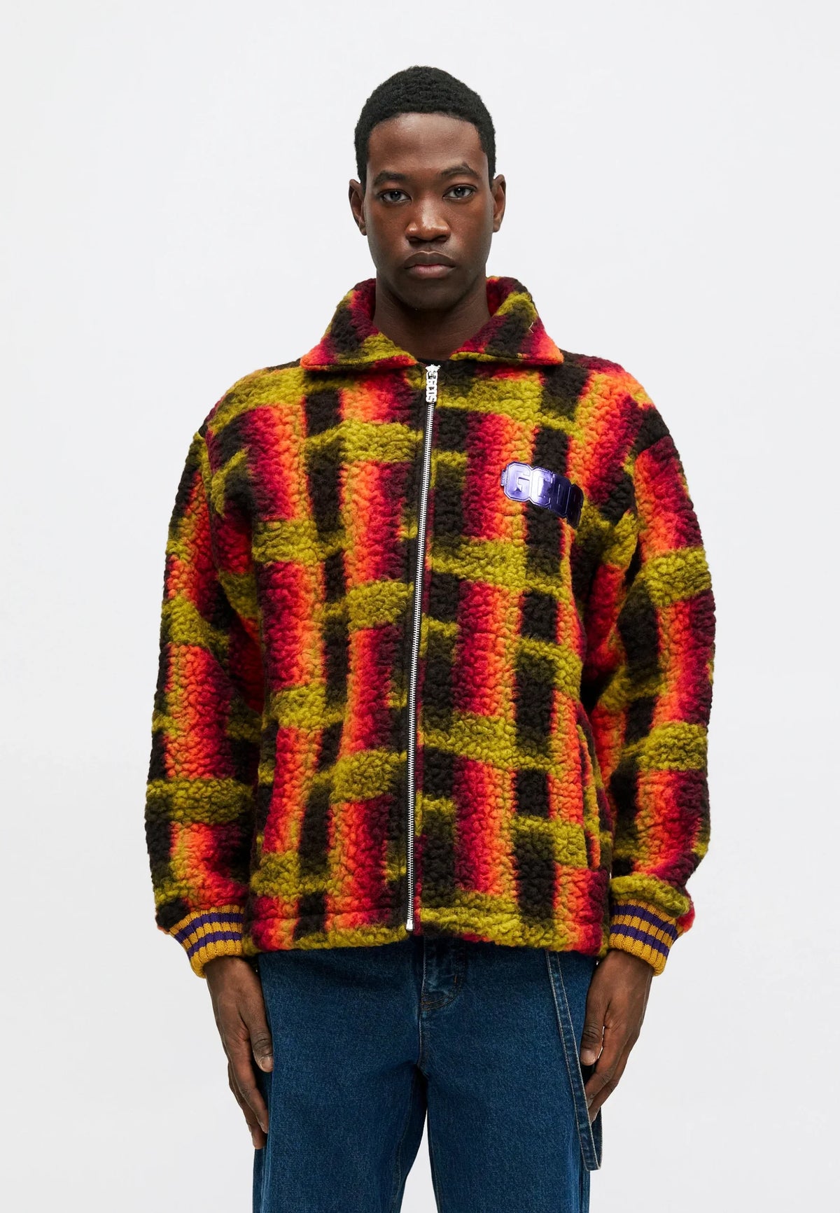 GCDS Teddy Full Zip Jacket