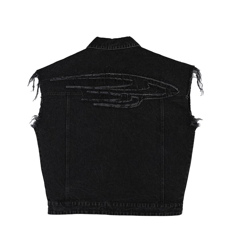 Theblurry B-logo black vest