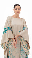 En&Ay Scarf Style Printed dress beige