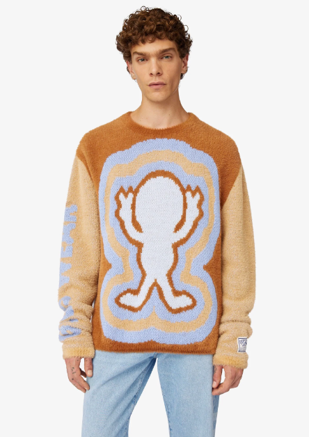 GCDS WIRDO FUZZY JACQUARD SWEATER