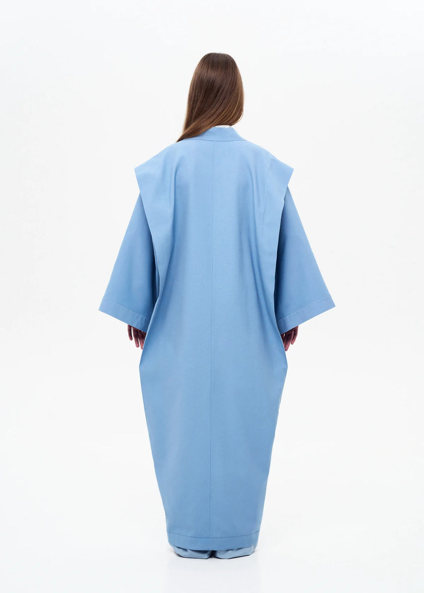 Eternal Kimono with Architectural Back Blue