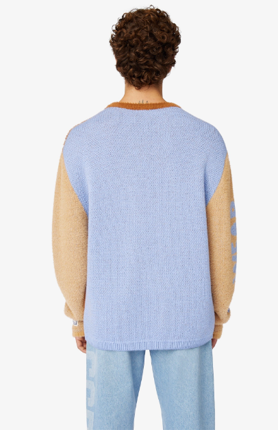 GCDS WIRDO FUZZY JACQUARD SWEATER