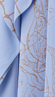 En&Ay Scarf Style Printed dress misty blue