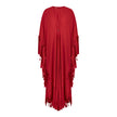 En&Ay Striped Fringe Dress Red