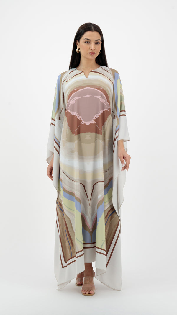 En&Ay Scarf Style Printed Design beige