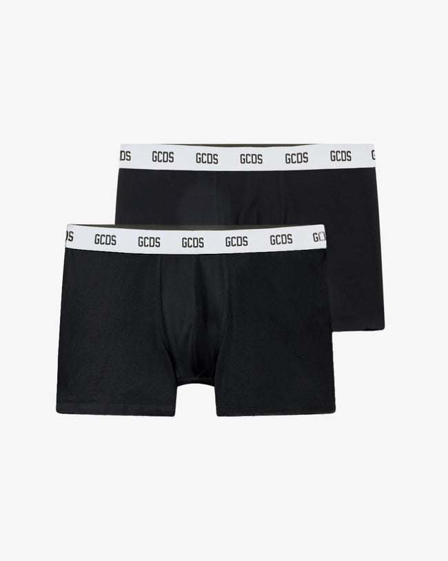 GCDS Essentials Boxer Briefs 2-Pack Black