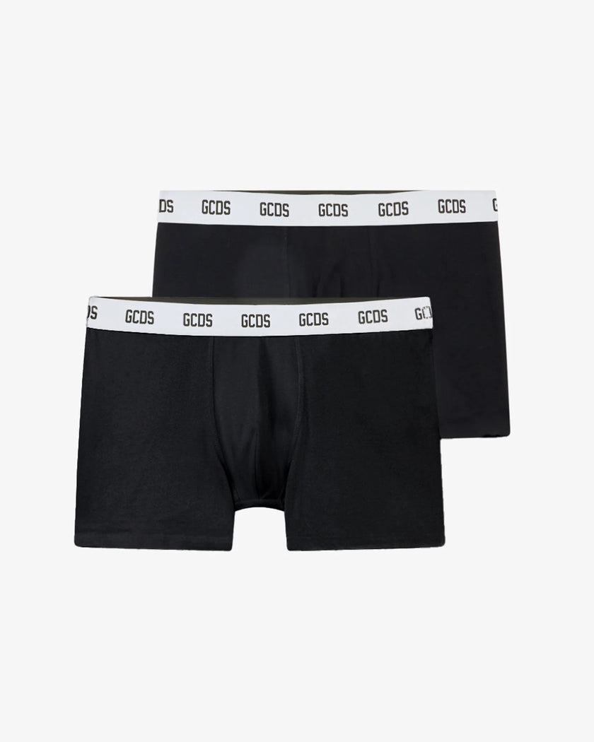GCDS Essentials Boxer Briefs 2-Pack Black