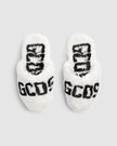 GCDS FUR LOGO SLIPPERS